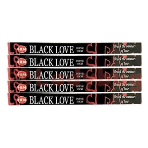 HEM SQUARE INCENSE Sticks BLACK LOVE Scents Meditation Aroma Fragrance - Picture 1 of 9