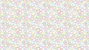 Fabric, Makower 2279/W Day Dream Hearts White by 1/2 Metre - Picture 1 of 2