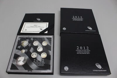 2012 US Mint Limited Edition Silver Proof Set with COA - Image 1 of 3