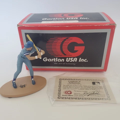 Gartlan USA George Brett Figurine Limited Edition with Box & COA Cover