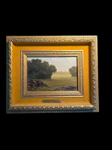 Pastoral Painting By Richard Petersen Listed California School - Picture 1 of 7