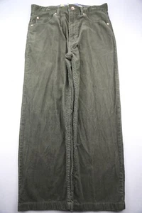 Pantalones de pana vintage para hombre Nautica verde 5 bolsillos talla 32x32 (MSR 33x27) - Imagen 1 de 8