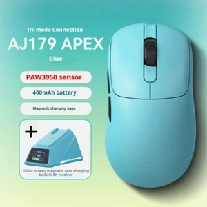 AJAZZ AJ179 APEX Bezprzewodowa mysz gamingowa PAW3950 z bezprzewodową ładowarką - Zdjęcie 1 z 50
