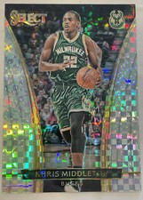 Khris Middleton 2015-16 Panini Select Silver Checkerboard Prizm No. 229 SP Bucks