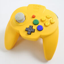 Nintendo 64 Controller HORI PAD MINI 64 Tested Yellow 0236