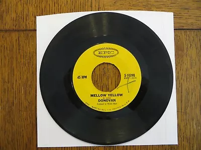 Donovan – Mellow Yellow - 1966 - Epic 5-10098 7" Single G+/Generic - Image 1 of 2