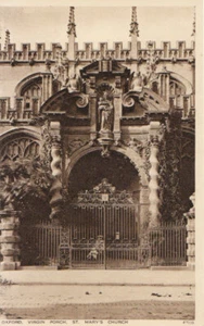 Oxfordshire Postcard - Virgin Porch - St Mary's Church - Ref 13692A - Picture 1 of 2