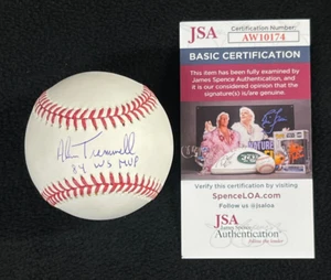 Alan Trammell Firmado e Inscrito Tigres de Detroit OML Béisbol Certificado de Autenticidad JSA - Imagen 1 de 7