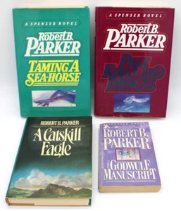 Lot of 4 Robert Parker Books 3=HC, 1=PB DustJackets Spenser Mystery Novels Lt10 - Picture 1 of 10