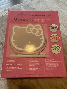 Hello Kitty Impressions Kawaii LED Makeup Mirror W/Base - Picture 1 of 7