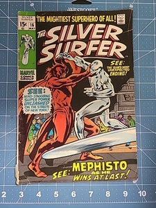 THE SILVER SURFER Vol. 1 #16 May 1970 vs Mephisto, Nick Fury App, Stan Lee - Picture 1 of 6