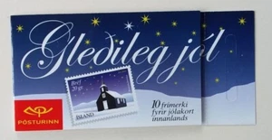 Iceland 2001 H58 SG1007 - 10 x Bréf 20g Christmas, Complete Booklet - Picture 1 of 4