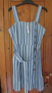 Red Herring lightweight stripe summer dress size 10 new with tags - Picture 1 of 5