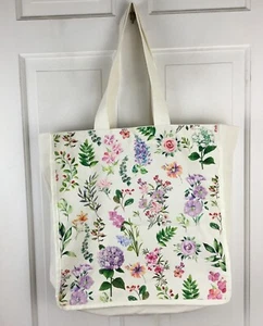 Bolso de Mano Flor Jardín Estilo Lona Shopper Biblioteca Colorido Floral - Imagen 1 de 10