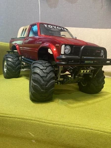 Tamiya Toyota Hilux High Lift RC Truck Red Vintage Model From Japan F/S Rare - Picture 1 of 20