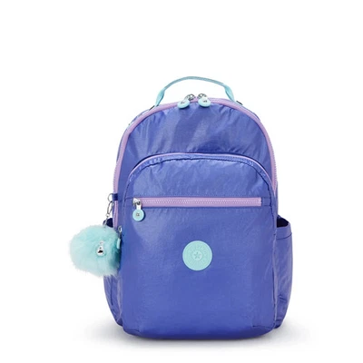 Mochila para portátil Kipling Seoul grande metálica de 15" Foto 1 de 4