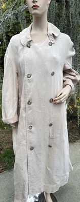 Abrigo de coche plumero de lino crudo eduardiano antiguo para hombre Foto 1 de 4