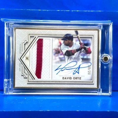 DAVID ORTIZ 2022 Topps Definitive Juego Usado Parche SSP Marco Dorado/30 Auto Boston Foto 1 de 4