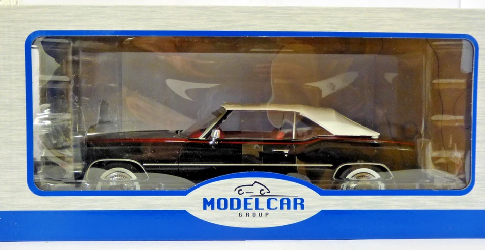 MCG Model Car Group 1:18th  Cadillac Eldorado Convertible black with white roof - Image 1 of 1