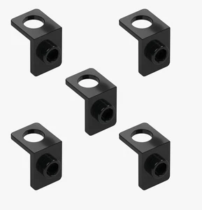 5 New LEGO Black Minifigure Neck Bracket with Back Stud gray minifig mini figure - Picture 1 of 6