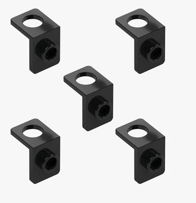 5 New LEGO Black Minifigure Neck Bracket with Back Stud gray minifig mini figure - Image 1 of 4