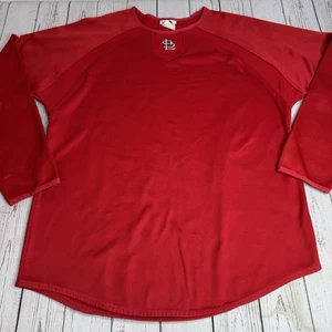 Majestic Therma Base St Louis Cardinals Jersey Shirt Long Sleeve MLB Red Mens XL - Picture 1 of 12