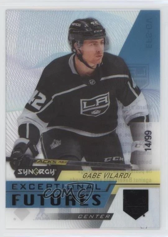 2020-21 Upper Deck Synergy Exceptional Futures Black /99 Gabe Vilardi Rookie RC - Image 1 of 2
