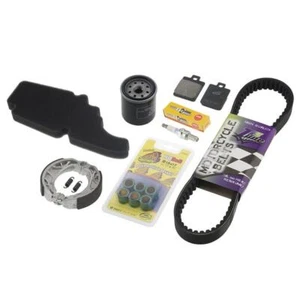 KIT CANDELA CINGHIA PASTIGLIE RULLI FILTRI 125 VESPA LX IE E3 4V 1997/2015 - Picture 1 of 2