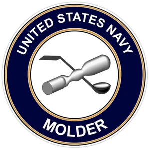 U.S. Navy Molder Bumper Sticker Military Vinyl Soldier Decal 5" - Picture 1 of 3