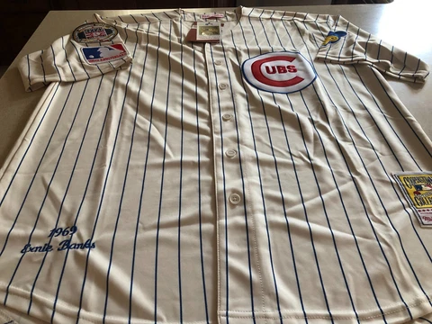 Mitchell & Ness Cooperstown Collection 1969 Cubs Ernie Banks Jersey - Mens XL Cover