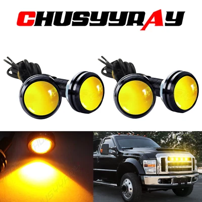 4x Eagle Eye Lamps LED DRL Daytime Running Light 12V Amber For GMC Yukon - Image 1 of 4