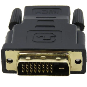 DVI-D Male To HDMI Female Adapter Connector 24+1 25 Pin Gold Plated For HDTV DVD - Picture 1 of 4