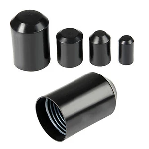 WarmSchrumpf Endkappe Schwarz 8mm bis130mm Kabel Schrumpfkappe mit klebender - Bild 1 von 6