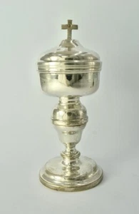 Antique French Silver-Plated Bronze Travel Ciborium Early 19th Century - Picture 1 of 12