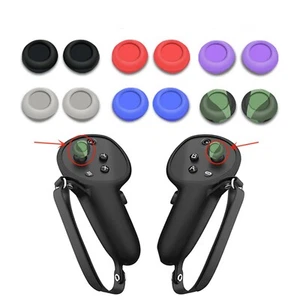 Silicone Thumb Grip Cap Set Thumbstick Caps for Quest 3 VR Headset Controller - Picture 1 of 6