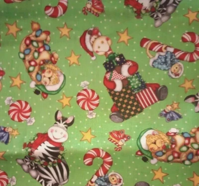 Navidad Bazooples Selva Bebés Divertida Tela Pieza 20 por 12.5 Pulgadas Foto 1 de 2