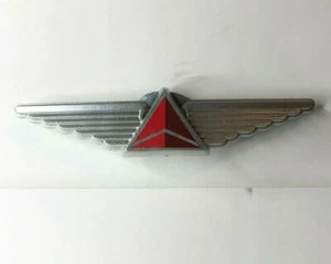 US Delta Airlines Plastic Wings Badge pin Back 62 x 14 mm Aeronautica - Picture 1 of 3