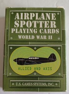 Airplane Spotter Military Allied & Axis WW2 Playing Cards 1997