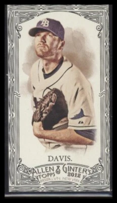 2012 Topps Allen & Ginter Mini Black Border Wade Davis #259 Tampa Bay Rays - Image 1 of 2