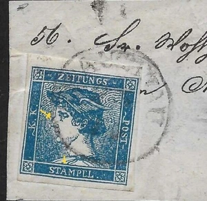 Austria 1851 mercury blue Ferchenbauer type 2b as shown 600 euro - Picture 1 of 1