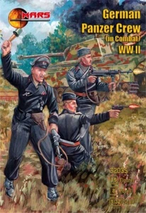 MARS 32035 ZWEITER WELTKRIEG DEUTSCHE PANZERBESATZUNG IM KAMPF 15 FIGUREN, 8 POSEN - Bild 1 von 2
