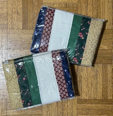 VTG JC Penney Patchwork Rustic Cabin, NEW Quilted Pillow Shams 100% cotton - Image 1 of 4