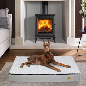 Cama para perro cojín ortopédico para perro alfombra esponjosa para perros grandes - gris - Imagen 1 de 22
