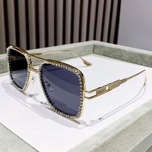 Luxury Square Rhinestone Women's Sunglasses Fashion Outdoor Shades Glasses Men - Picture 1 of 25