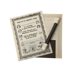 VINTAGE MAGICIAN’S ASSISTANT CERTIFICATES(10) / Magic Ephemera - Picture 1 of 4