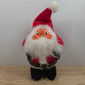 Vtg Santakins Plush Santa Claus by Rennoc 1982 Whimsical Kitschy Rubber Face 80s - Picture 1 of 8