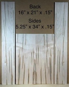 Ambrosia Maple Acoustic Guitar Back And Side Set -  .15” Thick Luthier Wood - Picture 1 of 10