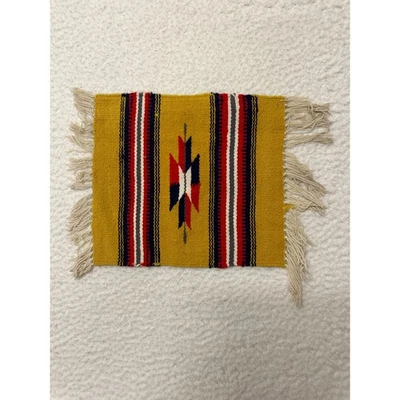 "Tapiz pequeño vintage del suroeste 8,5"" x 9,5""" Foto 1 de 4