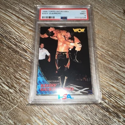 1998 Topps WCW/NWO #27 Eddy Guerrero Rookie RC PSA 9 MINT - Eddie WWE WWF - Image 1 of 2