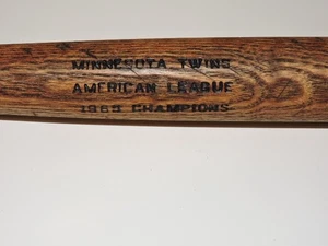 1965 16 Inch, Mini Bat,  Minnesota Twins!! American League Champions RARE - Picture 1 of 4